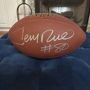 Jerry Rice signed football